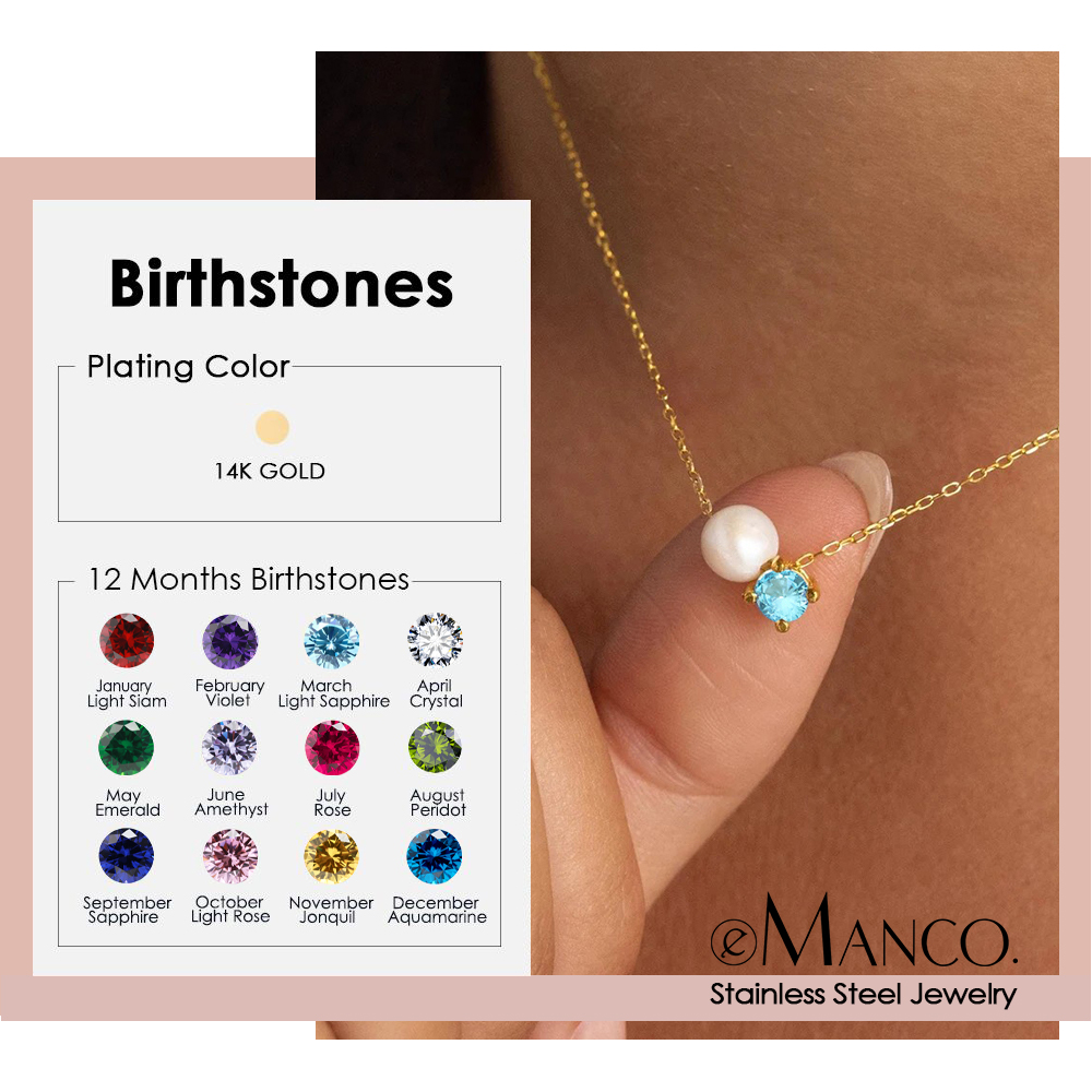 EMANCO Fashion Imitation Pearl - Birth Flower Necklace 评论和价格