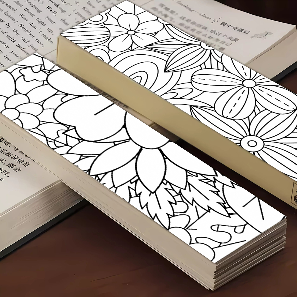 32pcs, Coloring Flower Bookmar - Dried Flower Bookmark 评论和价格