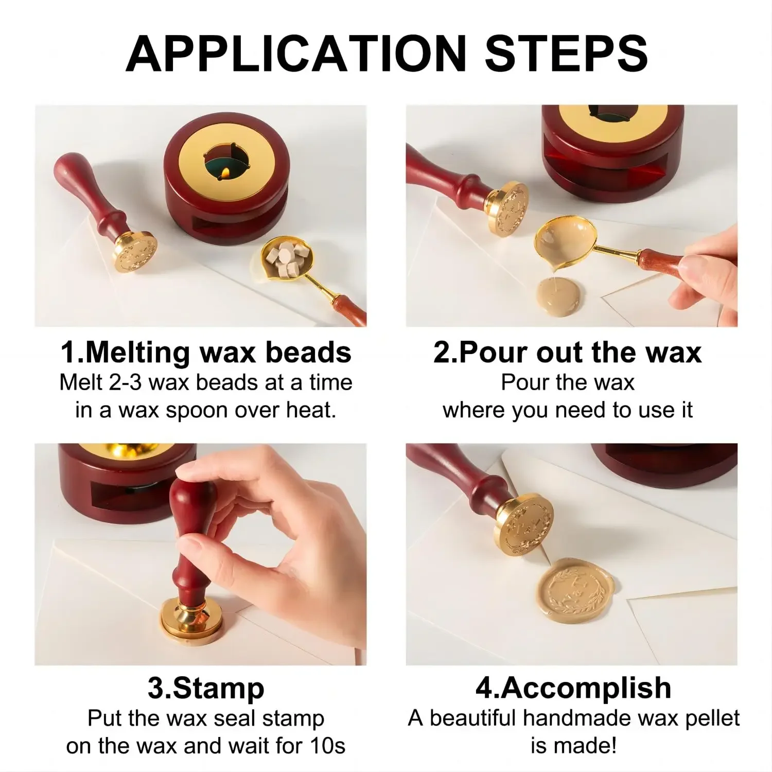 Custom Wax Seal Stamp Kit Doub - Wax Seal Letter Kit 评论和价格