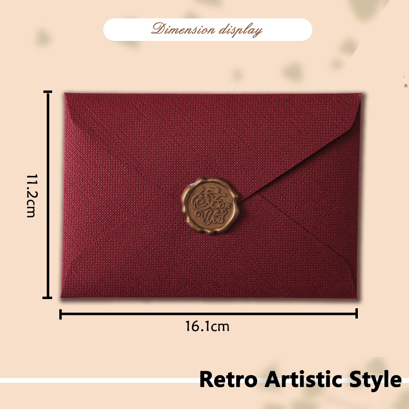 6/1pcs  Paper Envelopes for Bu - Wax Seal Letter Kit 评论和价格